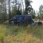 Passage à Yellowstone avec Mary Ann, James et Eric. Bonne grosse journée bien sympathique