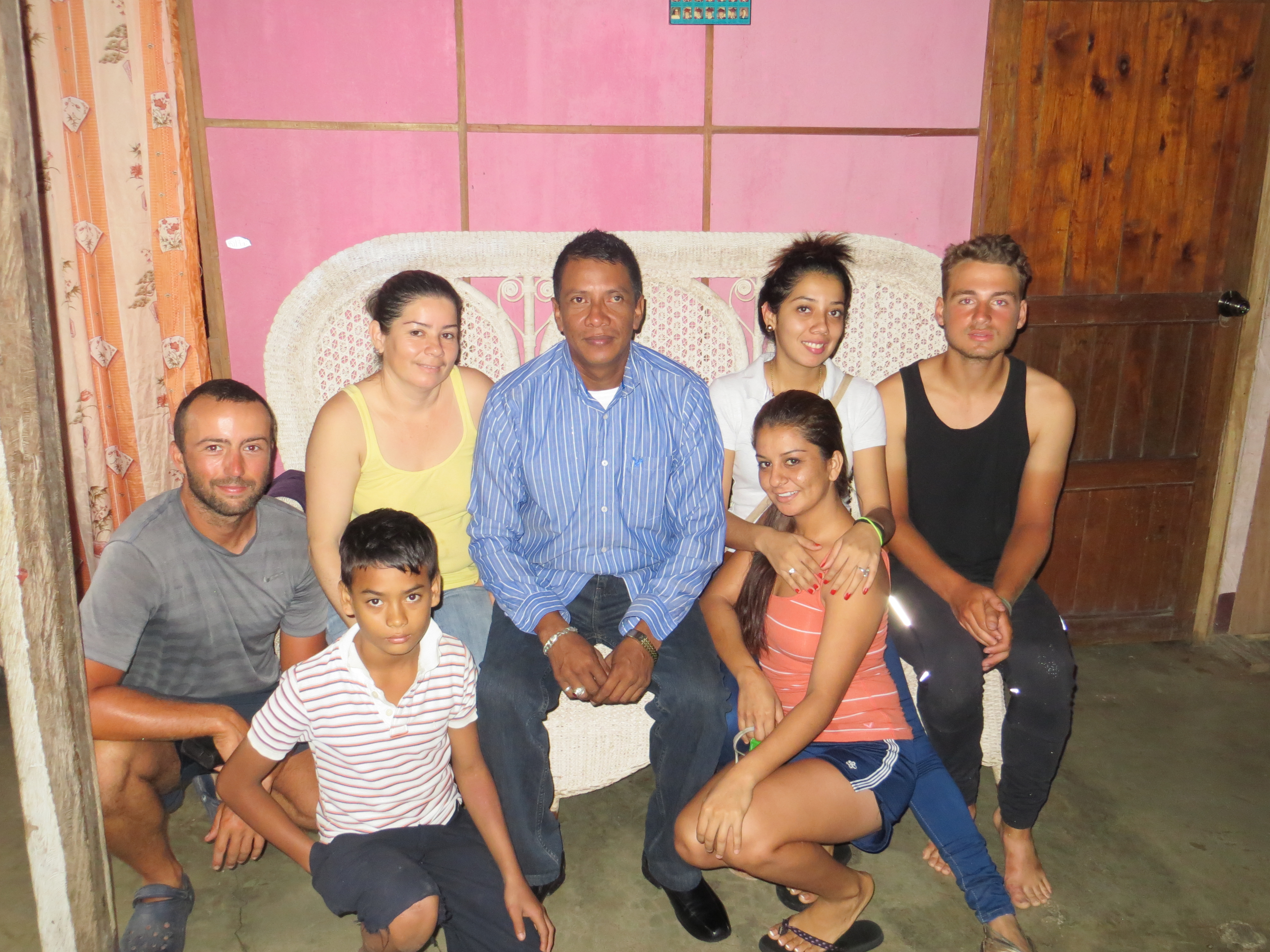 La famille Babino nous accueille au pied levée à San Carlos, Nicaragua. Un grand merci pour leur hospitalité !